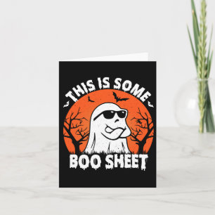 Ist ein Boo Sheet Ghost Retro Funny Halloween Karte