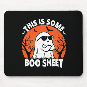 Ist ein Boo Sheet Ghost Retro Funny Halloween Mousepad