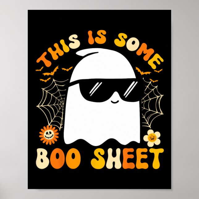 Ist ein Bootsheet Halloween Ghost Funny Cool Men W Poster (Vorne)