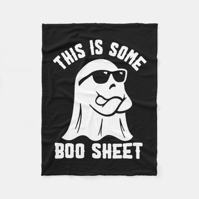 Ist ein Bootsheet Halloween Ghost Funny Costume? Fleecedecke (Vorderseite)