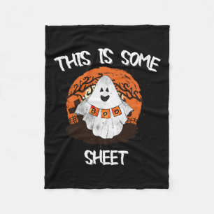 Ist ein Bootsheet Halloween Ghost Funny Geschenk M Fleecedecke