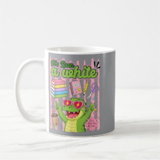 Ist eine Weile Lustiger Lehrer Alligator Zurück zu Kaffeetasse
