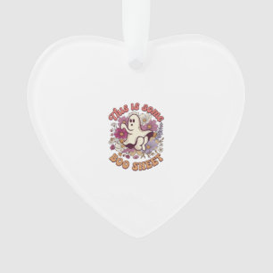 Ist Einiges Boo Blatt Geist Retro Blumen_1 Ornament