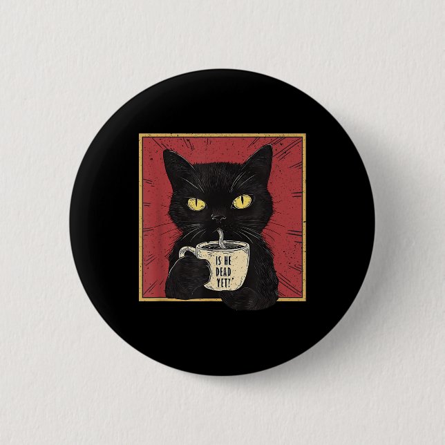 Ist er Vintag tot, doch lustig? Button (Vorderseite)