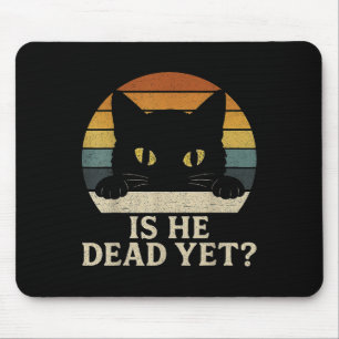 Ist er Vintag tot, doch lustig Sprichwort Dunkler Mousepad