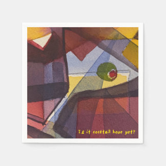 Ist es Cocktailstunde noch? Cocktail Napkin Serviette