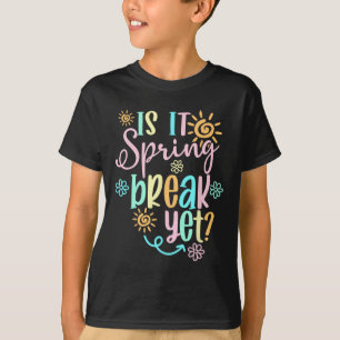 Ist es endlich Spring Break Blumiges Muster Lehrer T-Shirt