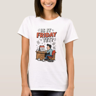 Ist es Freitag noch Shirt - Retro Office Design T-