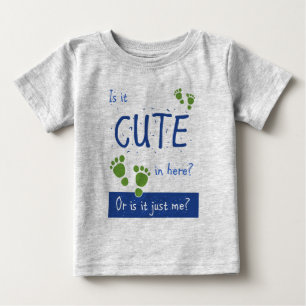 Ist es herein hier niedlich, oder ist es gerade baby t-shirt