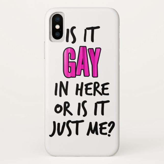 Ist es hier Gay? Case-Mate iPhone Hülle (Rückseite)