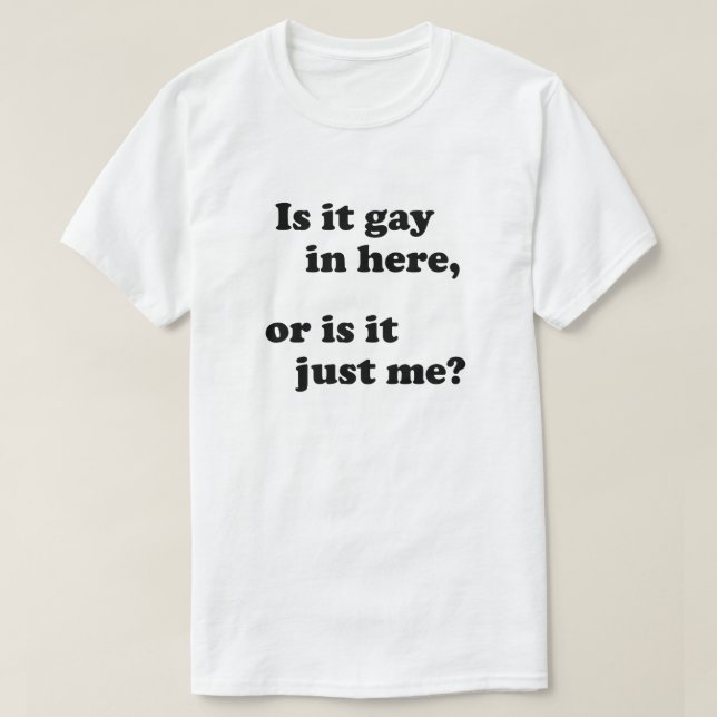 IST ES HIER GEPLANT, ODER IST ES NUR ICH? T-Shirt (Design vorne)