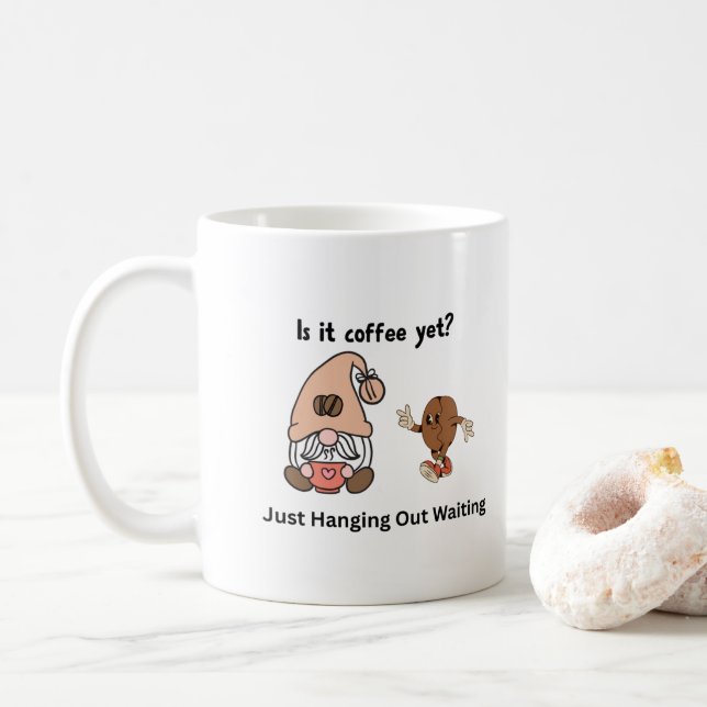 Ist es Kaffee noch mit einem Genom auf einer Kaffe Kaffeetasse (Mit Donut)