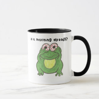 ist es Morgen bereits? Frosch-Tasse Tasse