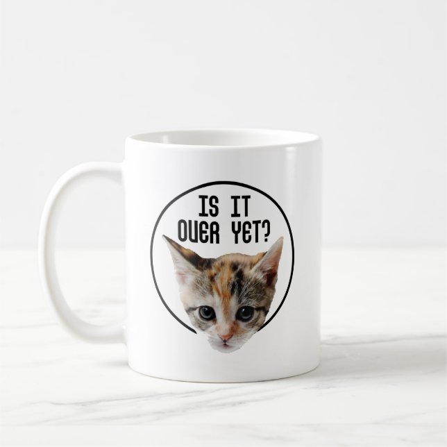 IST ES NOCH ÜBER!? Kitten Face Coronavirus Kaffeetasse (Links)