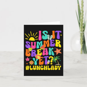 Ist es Sommerpause, aber Mittag Lady letzten Tag S Karte