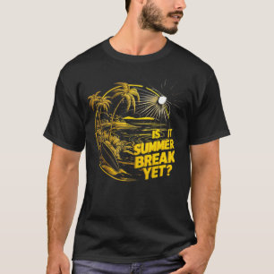 Ist es Sommerpause, aber Mittag Lady letzten Tag S T-Shirt