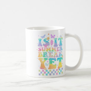 Ist es Sommerpause noch am letzten Schullehrer? Kaffeetasse