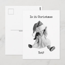 Ist es Weihnachten? Postkarte