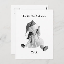 Ist es Weihnachten? Postkarte