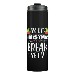 Ist es Weihnachts-Break, aber lustige Feiertagsleh Thermosbecher