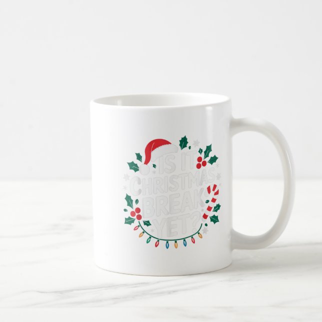 Ist es Weihnachts-Break, aber lustige Weihnachten  Kaffeetasse (Rechts)