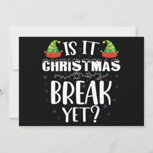 Ist es Weihnachtsferien schon Lustiger Feiertag Le Einladung