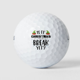 Ist es Weihnachtsferien schon Lustiger Feiertag Le Golfball