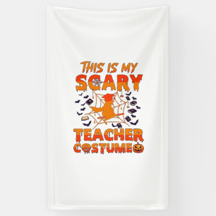 Ist Grusel-Lehrer-Kostüm Halloween Hexe Spinne Wir Banner