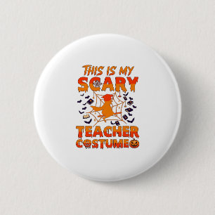 Ist Grusel-Lehrer-Kostüm Halloween Hexe Spinne Wir Button