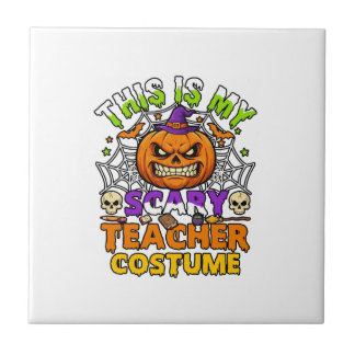 Ist Grusel-Lehrer-Kostüm Haloween-Kürbis-Hexe-Ha Fliese