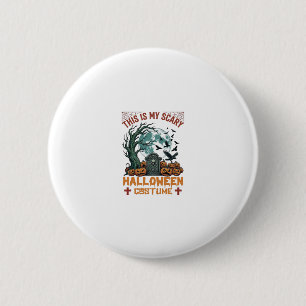 Ist Gruseliges Halloween-Kostüm Grabstein Kürbisse Button