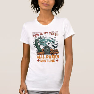 Ist Gruseliges Halloween-Kostüm Grabstein Kürbisse T-Shirt