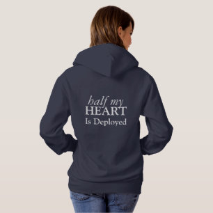 Ist Hälfte meine Herz-entfaltetes Sweatshirt