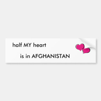 ist Hälfte MEINE Herz, in AFGHANISTAN Autoaufkleber