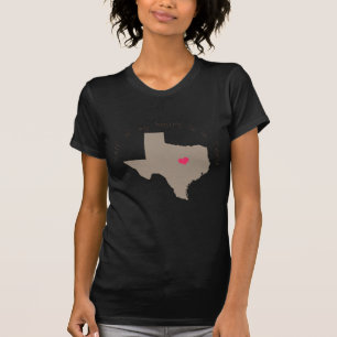 Ist Hälfte meine Herz-in Texas T-Shirt