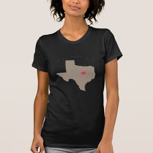 Ist Hälfte meine Herz-in Texas T-Shirt (Vorderseite)