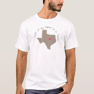 Ist Hälfte meine Herz-in Texas T-Shirt