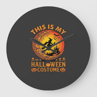 Ist Halloween-Kostüm Hexenschloss Kessel Große Wanduhr