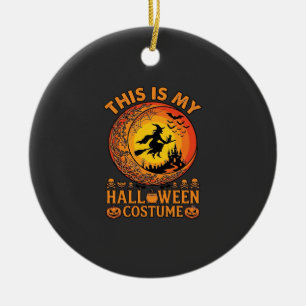 Ist Halloween-Kostüm Hexenschloss Kessel Keramik Ornament