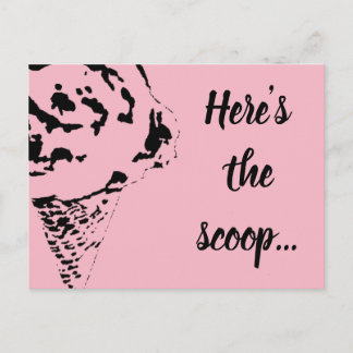 "Ist hier Eistütepostkarte der Schaufel" Postkarte