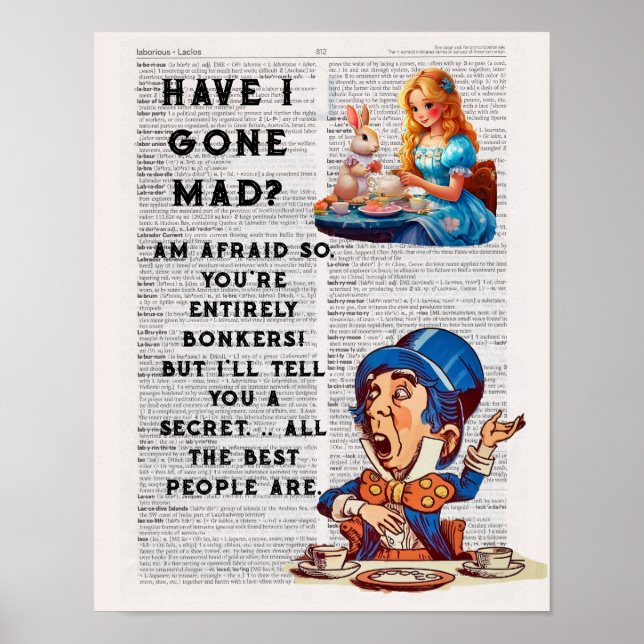 Ist ich verrückt geworden? Ich fürchte, so... Poster (Vorne)