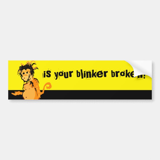 Ist Ihr Blinker kaputt? Autoaufkleber (Vorne)