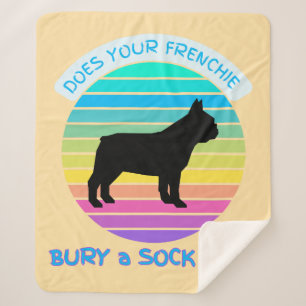Ist Ihre Franzose Bury eine Socke zu Sonnenunterga Sherpadecke