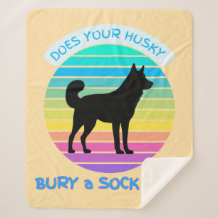 Ist Ihre Husky-Bury eine Socke zu Retro-Sonnenunte Sherpadecke