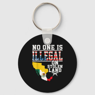 Ist illegal auf gestohlenem Land Native Americans Schlüsselanhänger