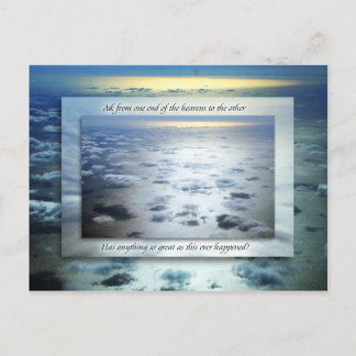 Ist jemals etwas so Großes passiert? Postkarte