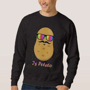 Ist Kartoffel im Fernsehen, wie auf spätabendliche Sweatshirt