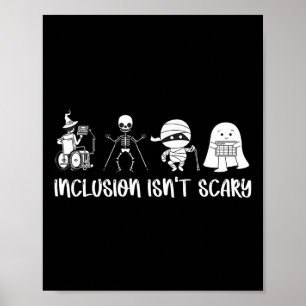 Ist kein Niedliches Halloween-Lehrer Skeleton Ghos Poster