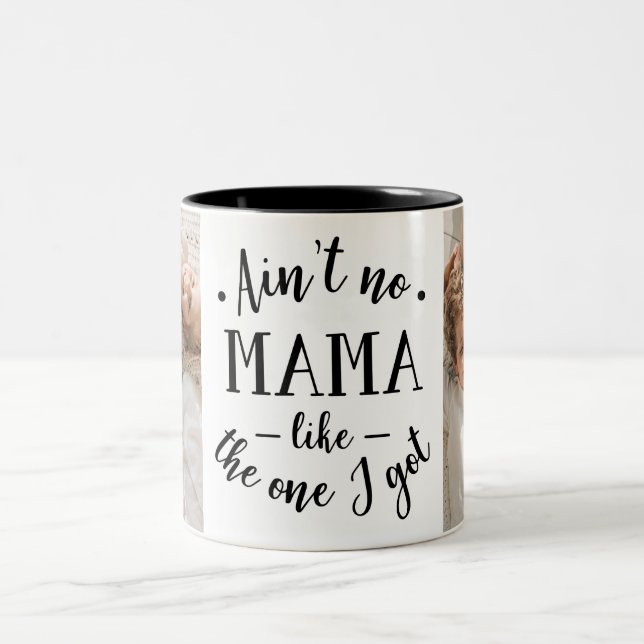 Ist keine Mama wie die, die ich Got habe Zweifarbige Tasse (Mittel)