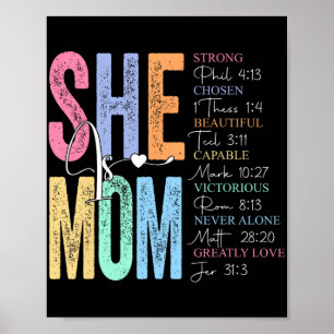 Ist Mama religiöse Verse glauben Christliche Mütte Poster